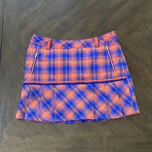 Louis Castel Women's Skirt in Blue and Orange